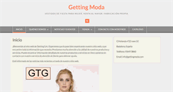 Desktop Screenshot of gettingmoda.com