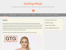 Tablet Screenshot of gettingmoda.com